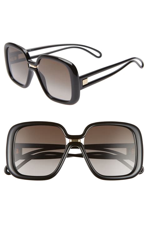 givenchy irregular metal sunglasses|givenchy 55mm oversized sunglasses.